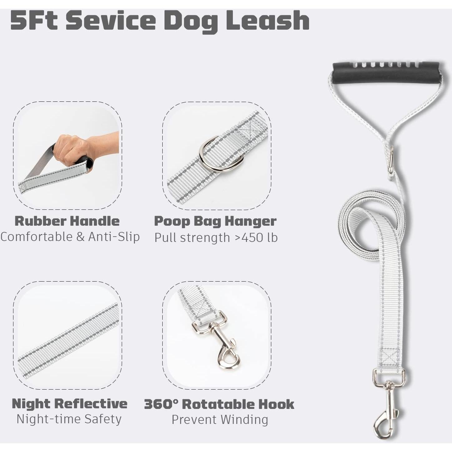 Arnés de Chaleco HUSDOW para Perros Ajustable y Reflectante XS