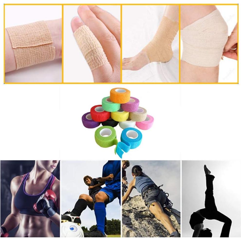 Paquete de 12 vendajes autoadhesivos Erewa 2.5 cm x 4.5 m