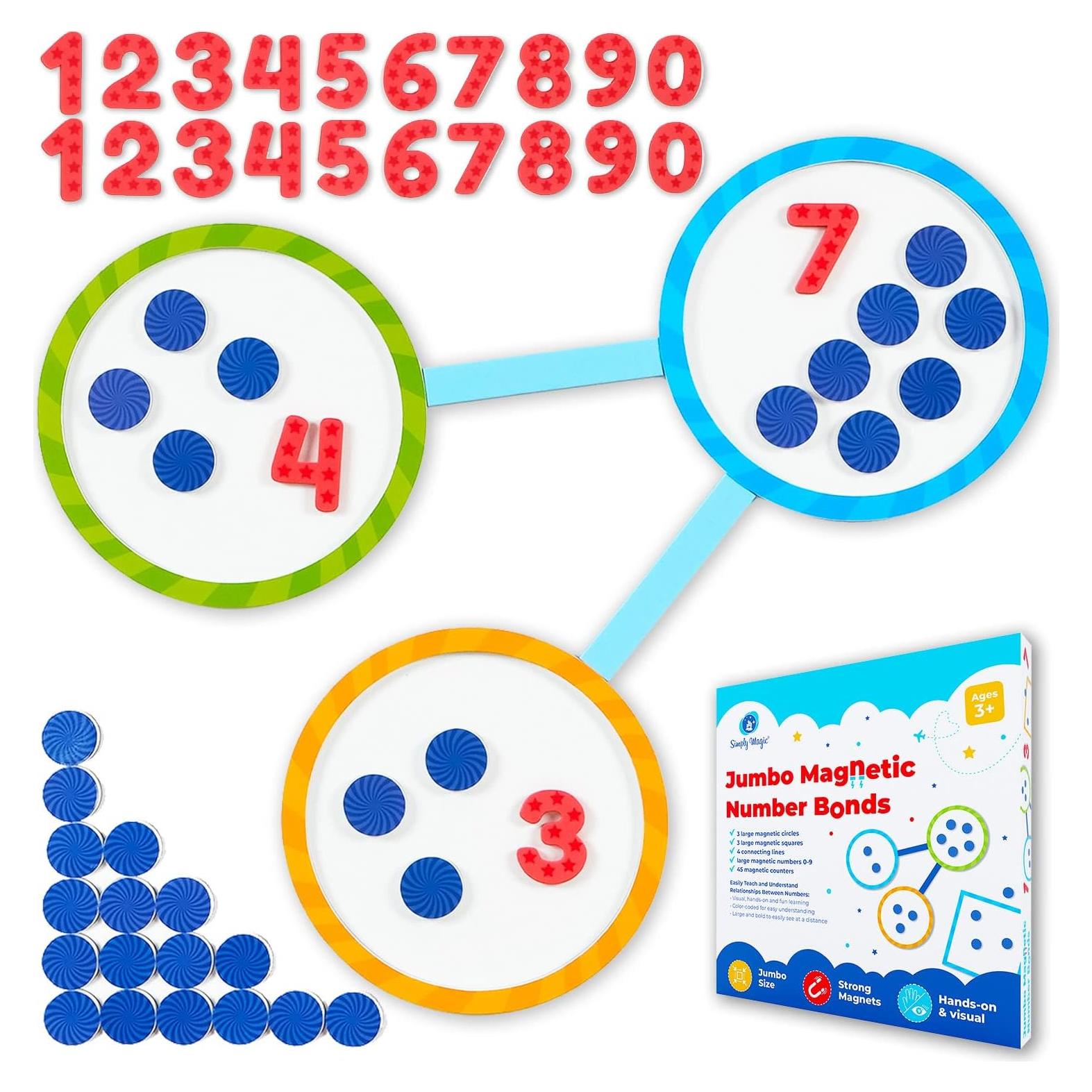 Juego de Vínculos Numéricos Magnéticos Simply Magic 75 Piezas