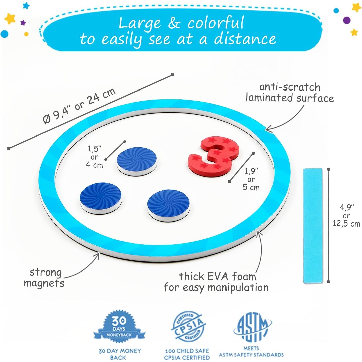 Juego de Vínculos Numéricos Magnéticos Simply Magic 75 Piezas