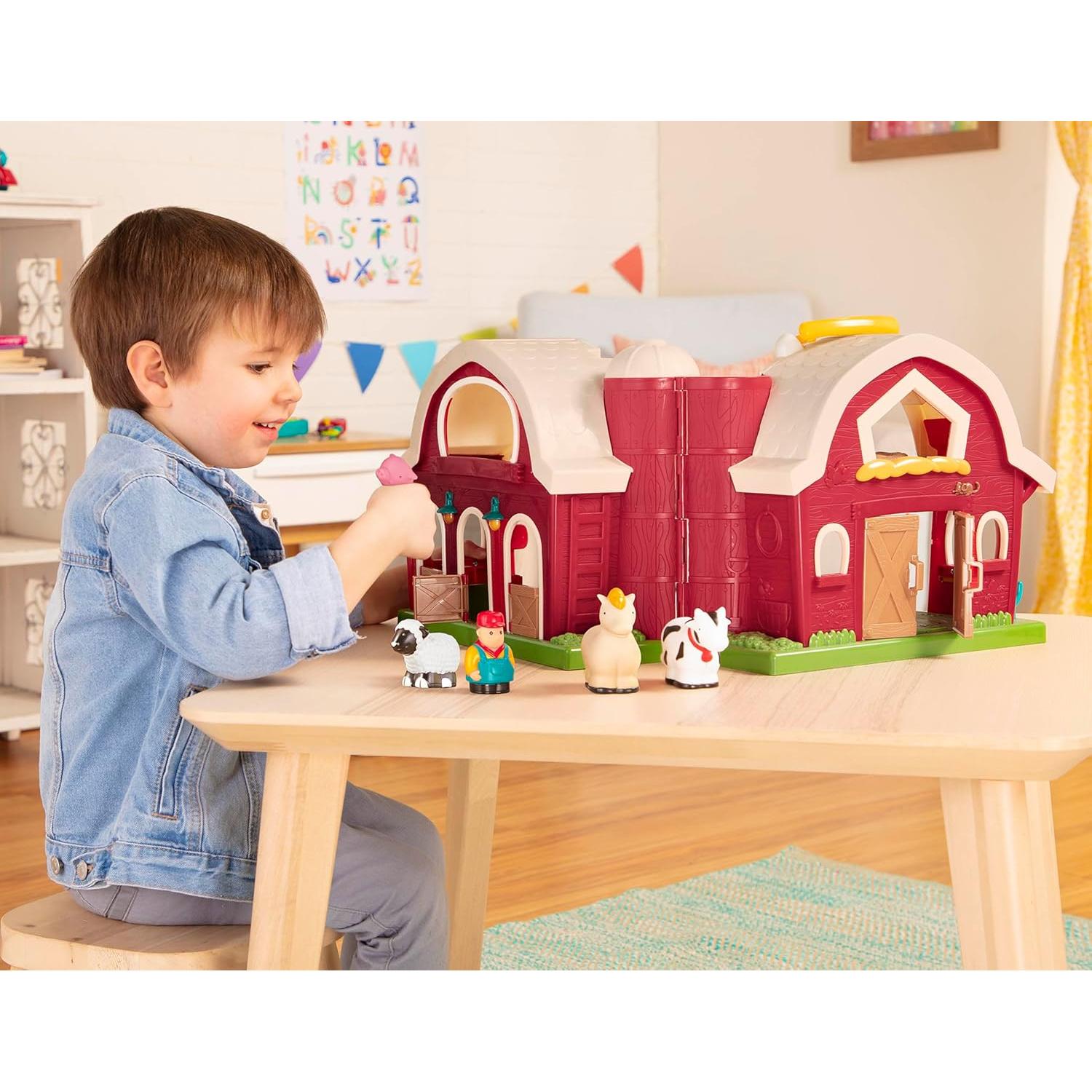 Granja Grande Roja Battat - Juguete Educativo 18 meses+