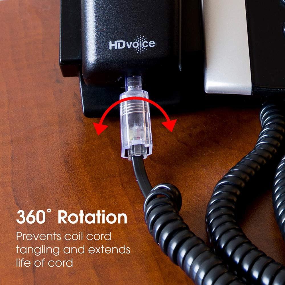 Desenredador de Cable de Teléfono Power Gear 27637, Negro