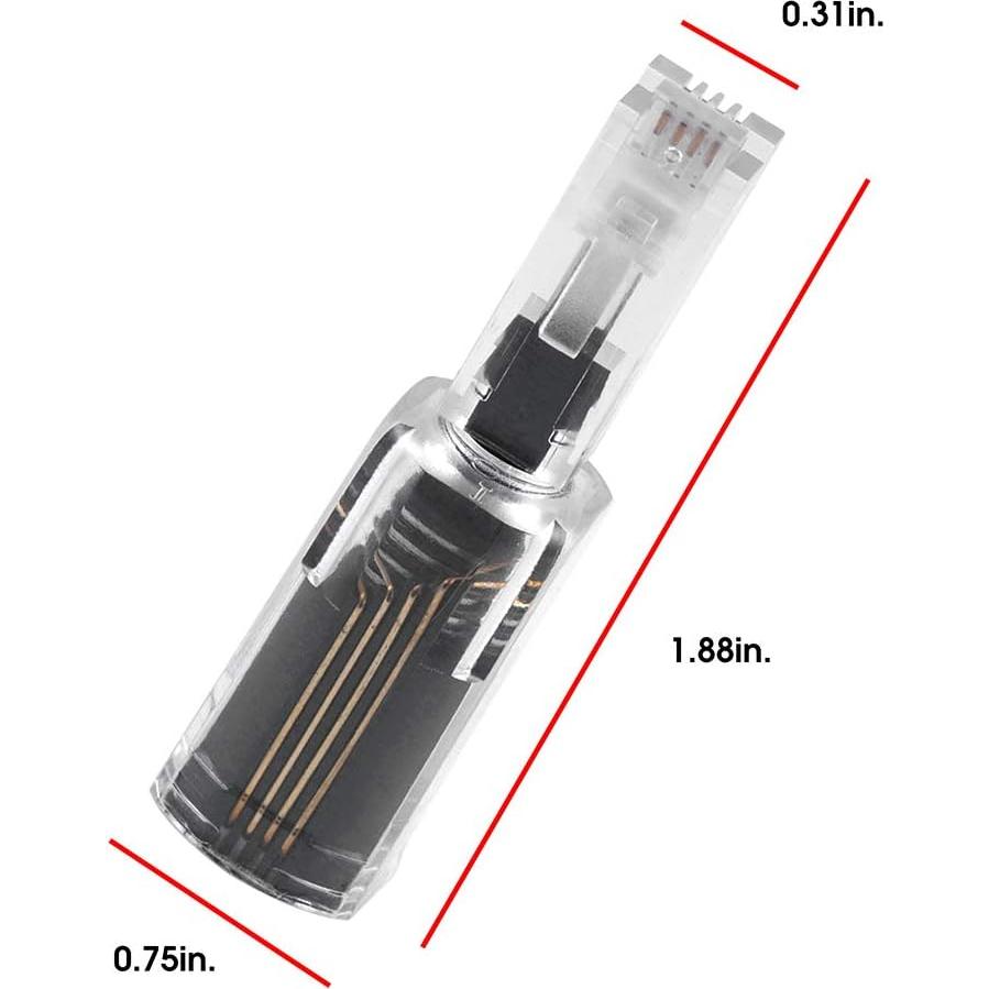 Desenredador de Cable de Teléfono Power Gear 27637, Negro