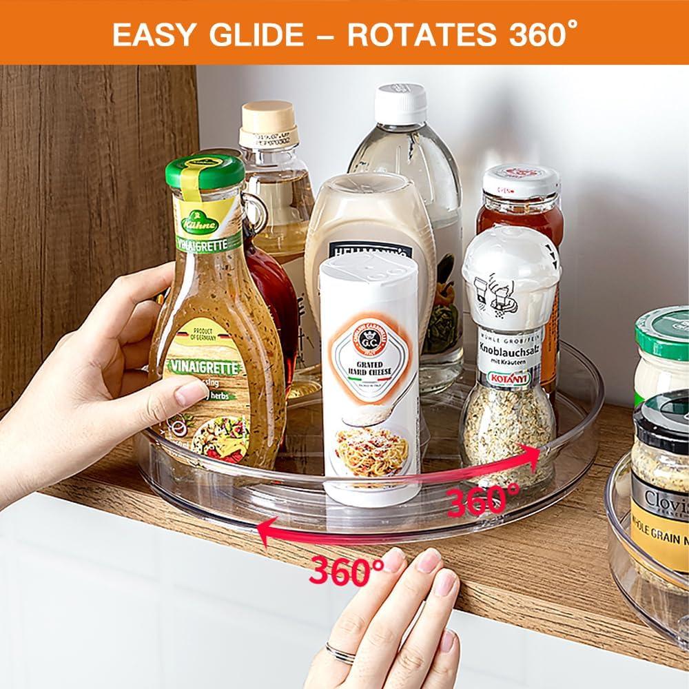 Organizador Giratorio Claro BuRuiJi 1 Nivel 23 cm Antideslizante