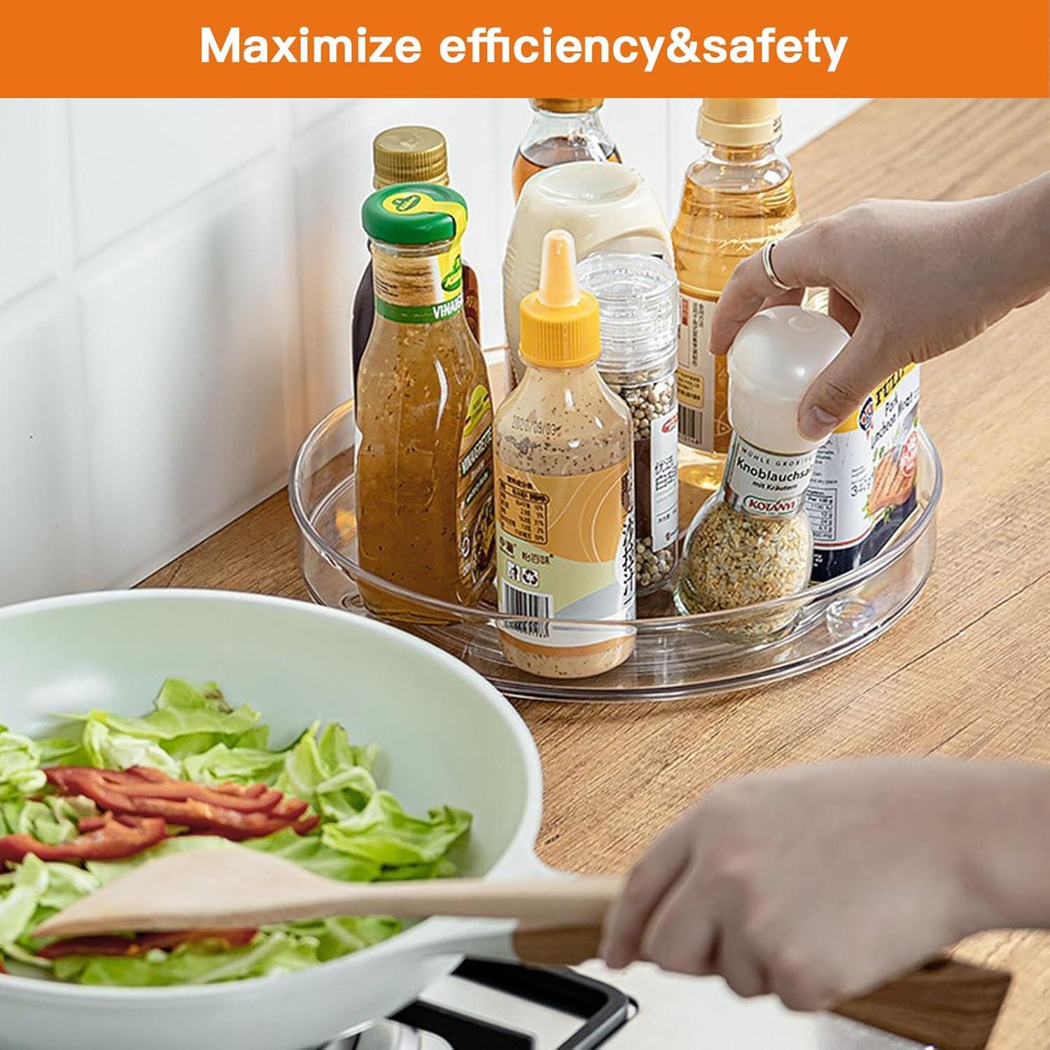 Organizador Giratorio Claro BuRuiJi 1 Nivel 23 cm Antideslizante