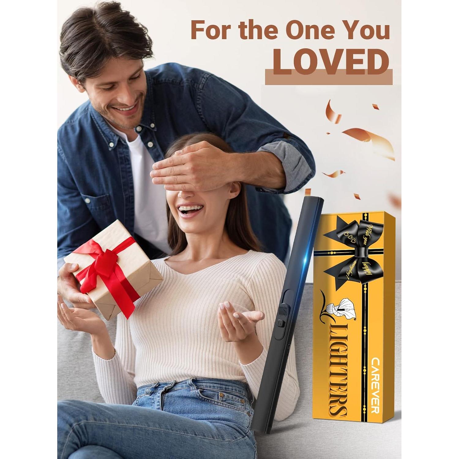 Encendedor Eléctrico Recargable USB CAREVER Negro 18.8cm