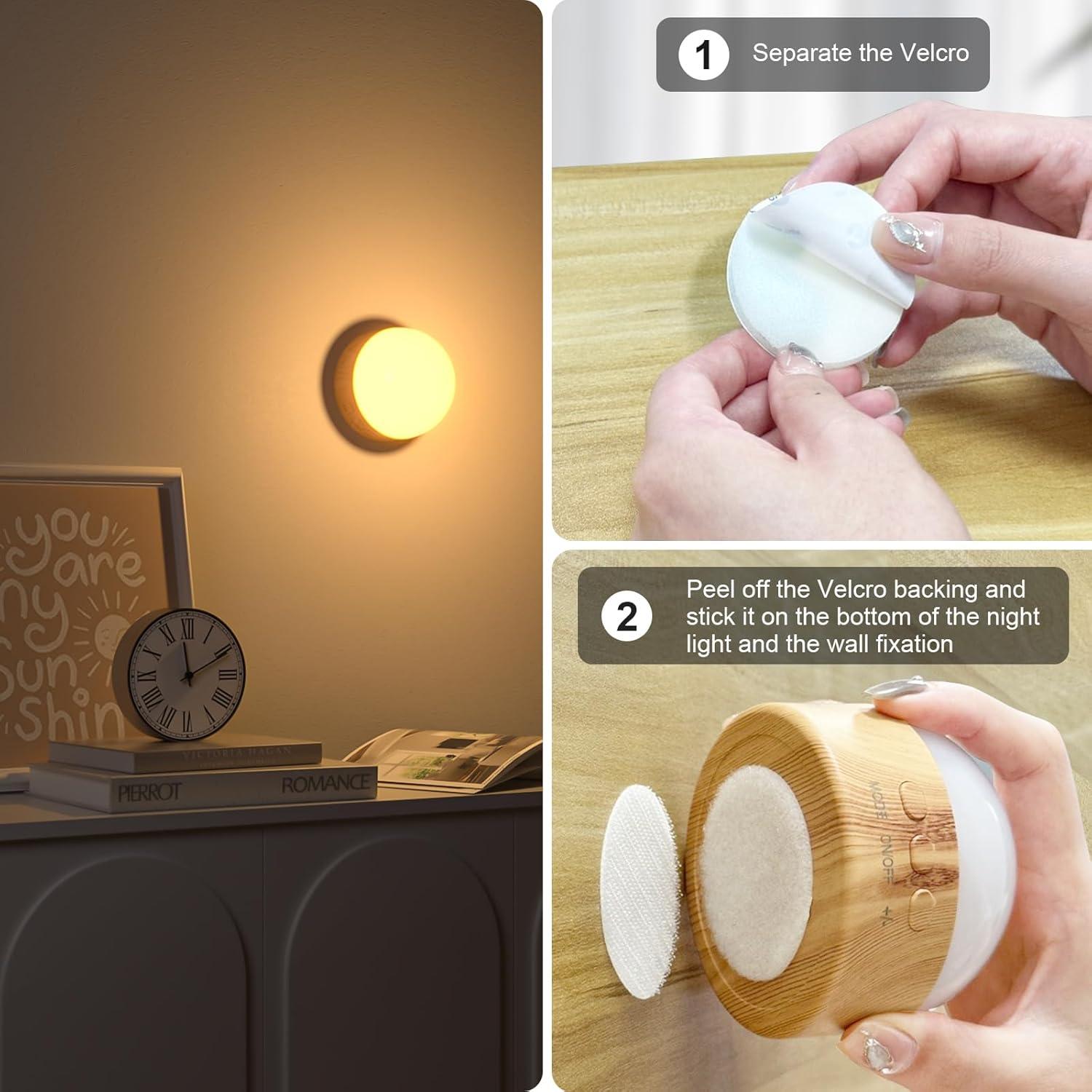 Luz Nocturna LED Kintion Regulable 8 Colores 1800mAh