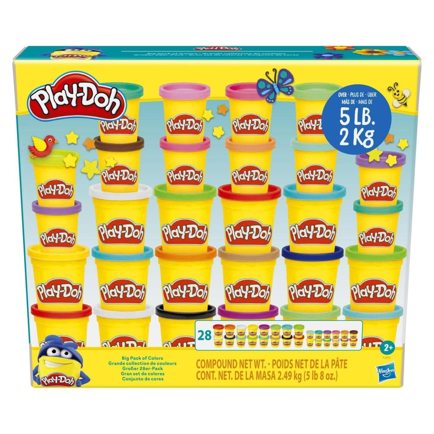 Play-Doh Gran Paquete de Colores 28 Latas 2,84 kg No Secante