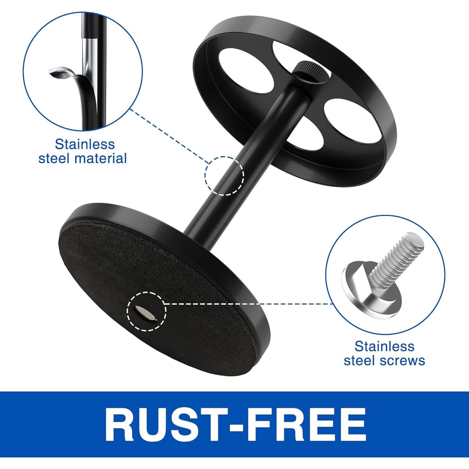 Soporte para Cepillos de Dientes Acero Inoxidable Negro 4 Ranuras