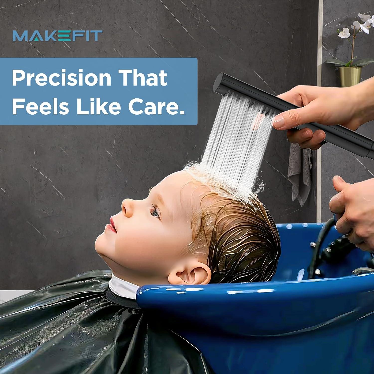 Combo Ducha Doble MakeFit Todo Metal 10" Lluvia y Mano Negro