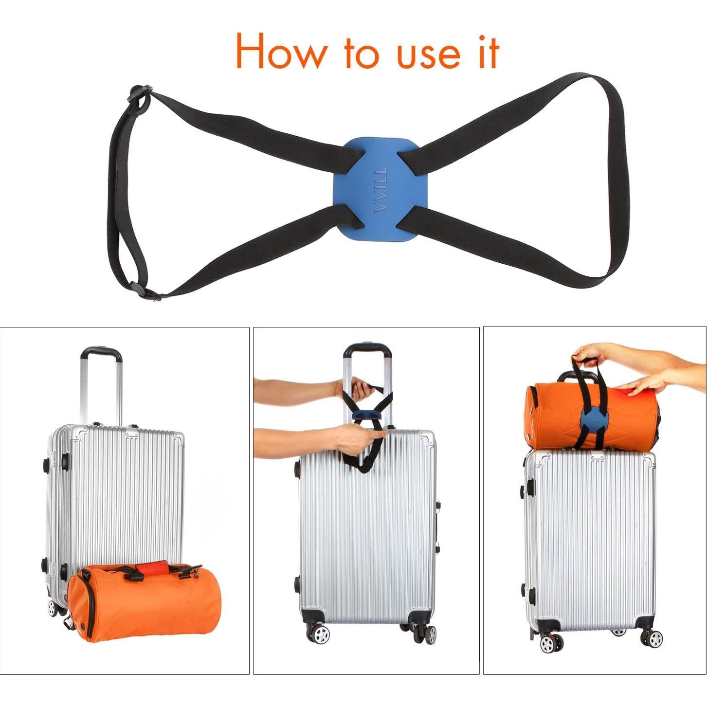 Correa Bungee Ajustable para Equipaje VVILL - Negro 50.8cm