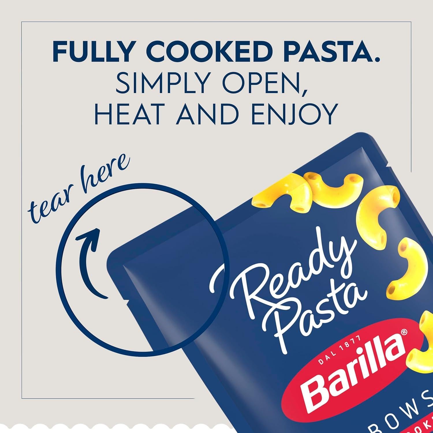 Pasta Lista Barilla Gomiti 198.4 g - 7 Paquetes Microondas