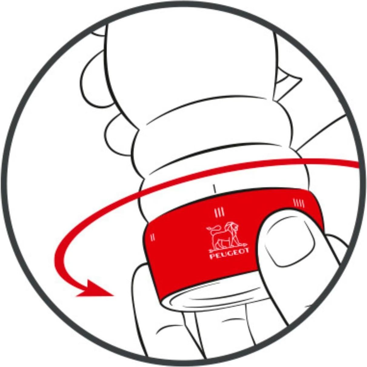 Molinillo de Pimienta Manual Peugeot Paris u'Select 22.6 cm Chocolate