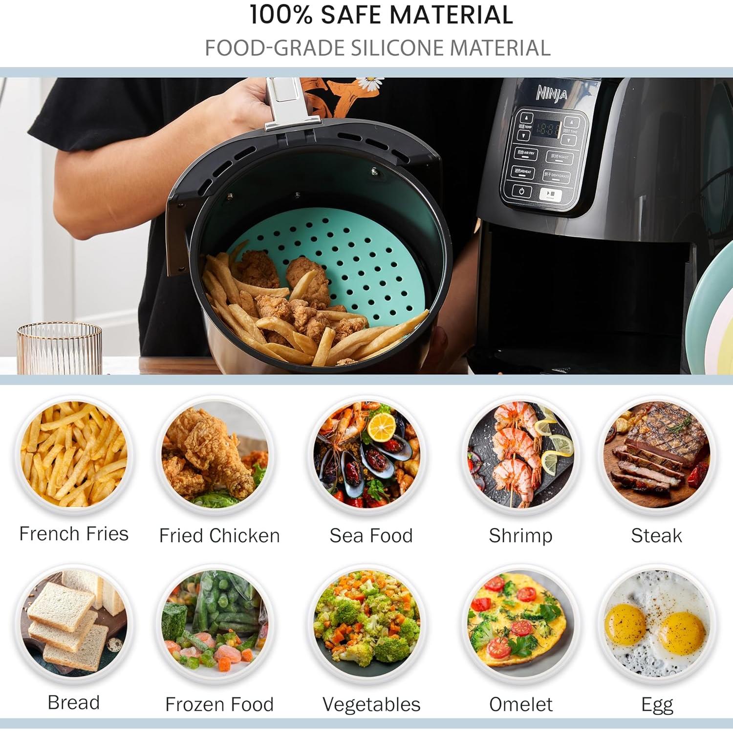 Forros de Silicona Reutilizables Cee & Dee 19.05 cm para Freidora