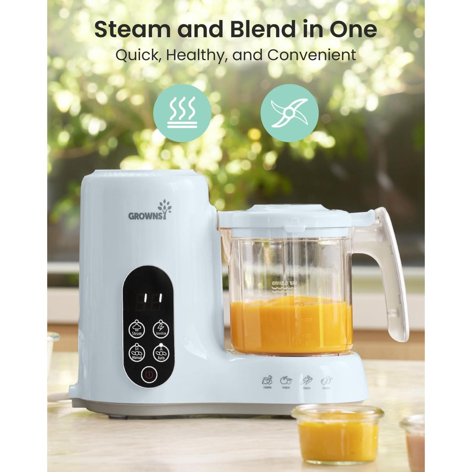 Procesador de Alimentos para Bebés GROWNSY 5800E Azul 2kg