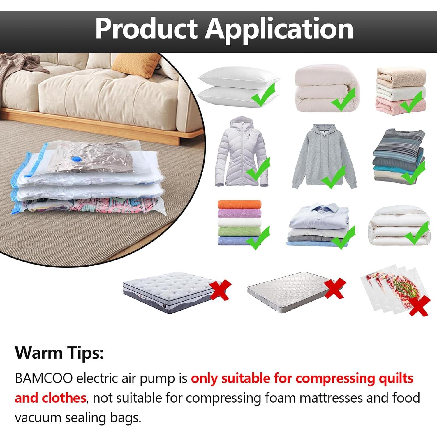 Bomba Eléctrica Portátil BAMCOO para Bolsas de Vacío 230g