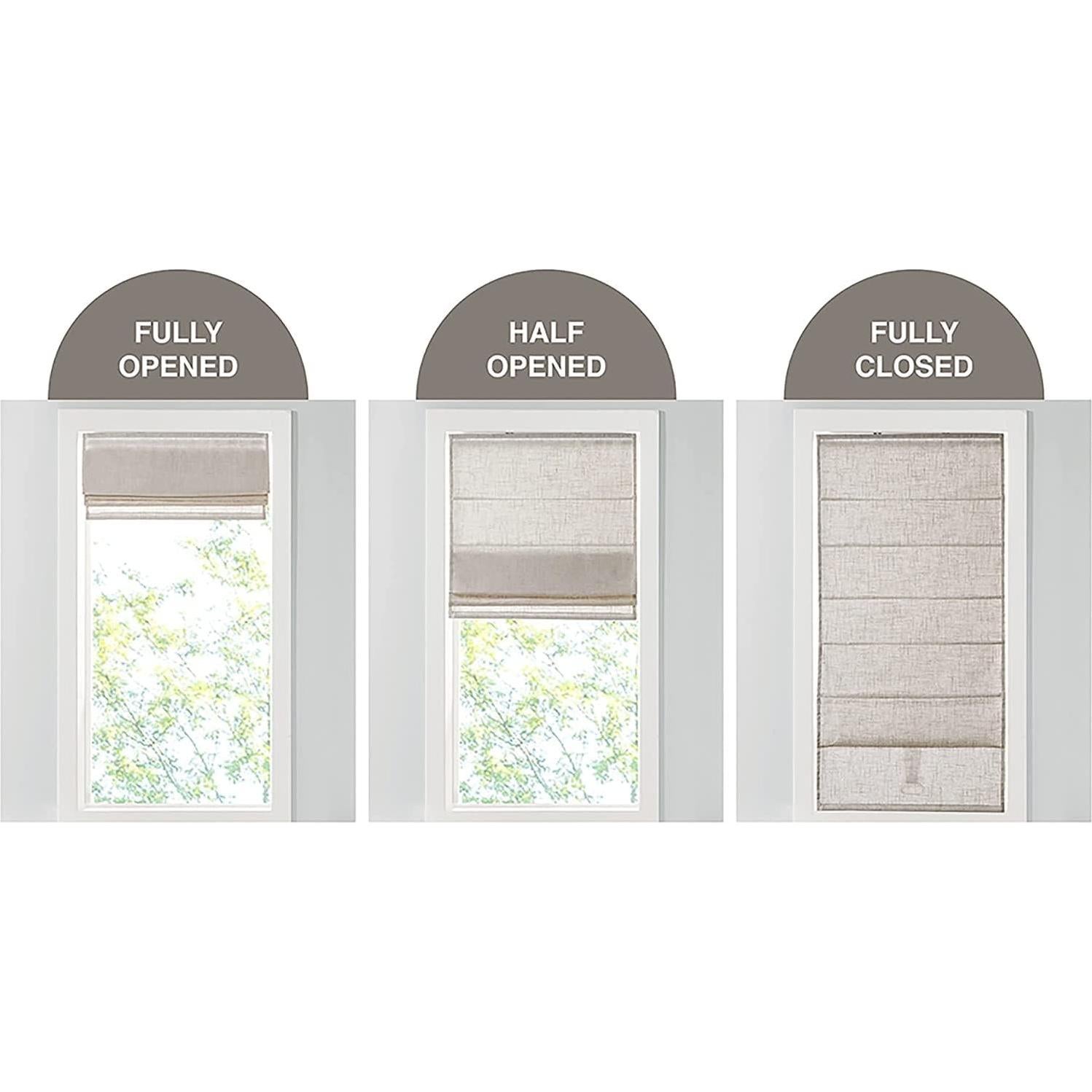 Cortina Romana Madison Park Kyler 27x64" Gris Filtradora Luz