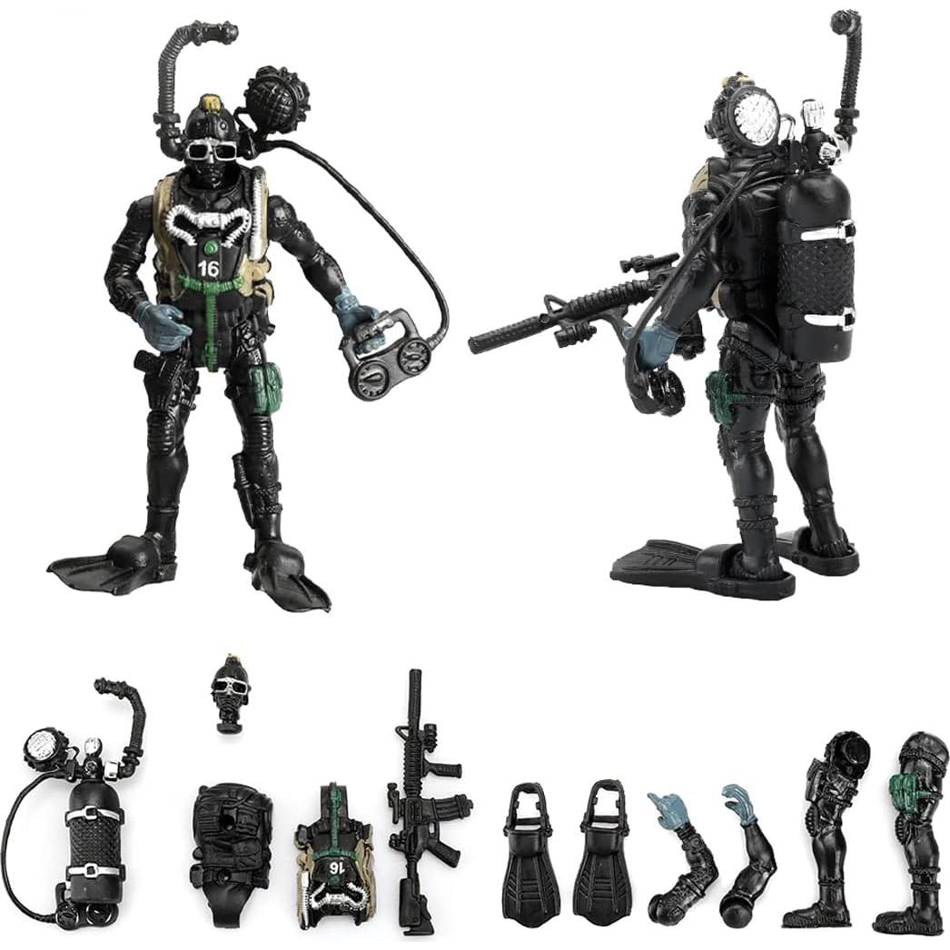 Paquete de 12 Soldados de Juguete Liberty Imports 10,16 cm