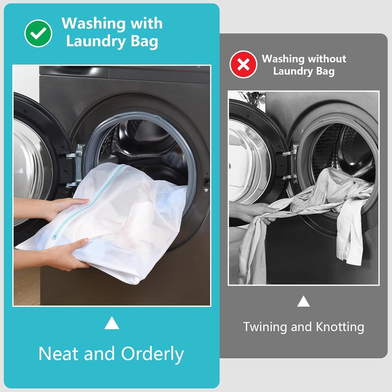 Bolsa de Lavandería OTraki 60x80 cm con Cremallera para Delicados