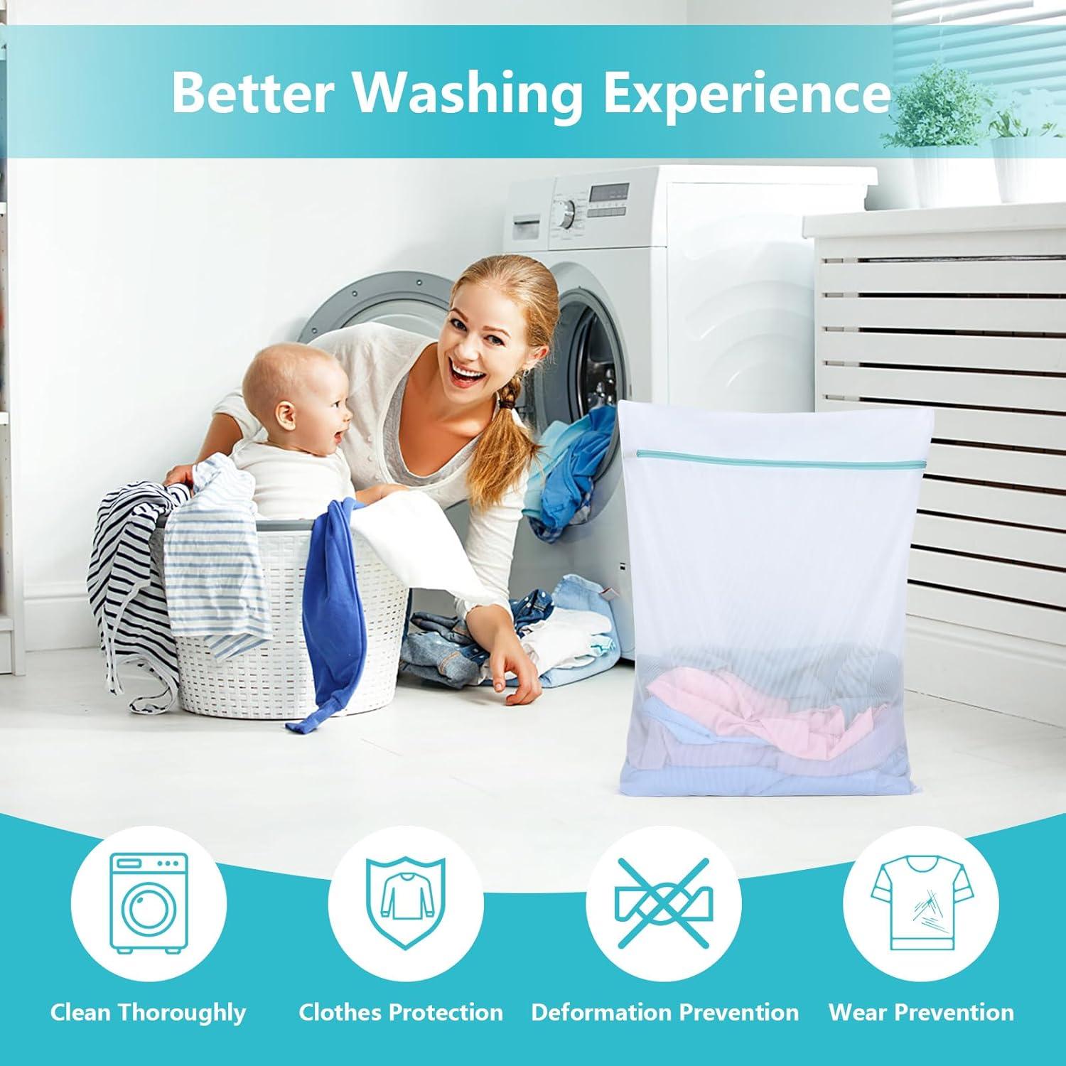 Bolsa de Lavandería OTraki 60x80 cm con Cremallera para Delicados