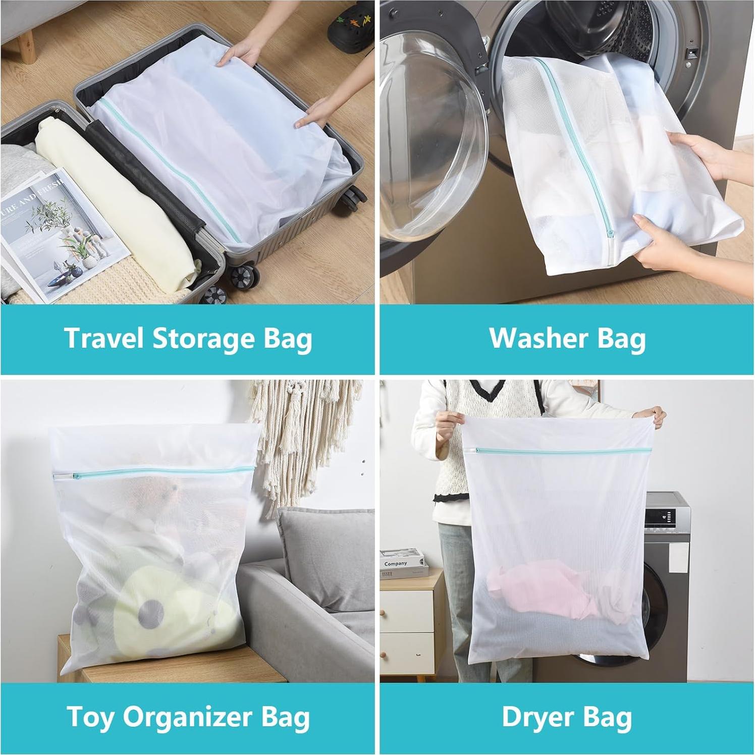 Bolsa de Lavandería OTraki 60x80 cm con Cremallera para Delicados