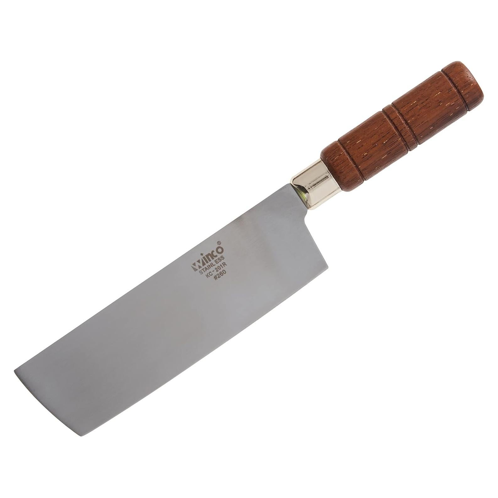 Cuchillo Chino Winco 17.15 cm Acero Inoxidable Mango Madera