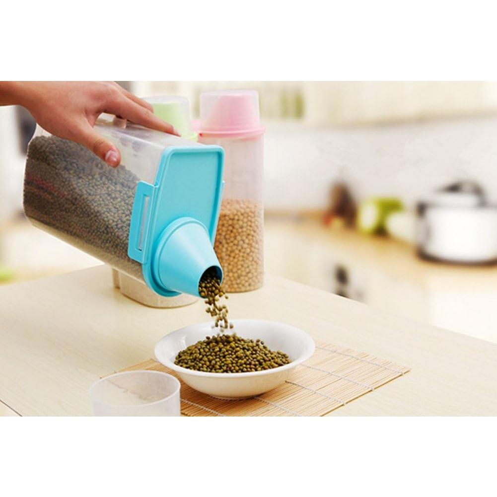 Contenedor de Almacenamiento PISSION para Comida de Mascotas Azul