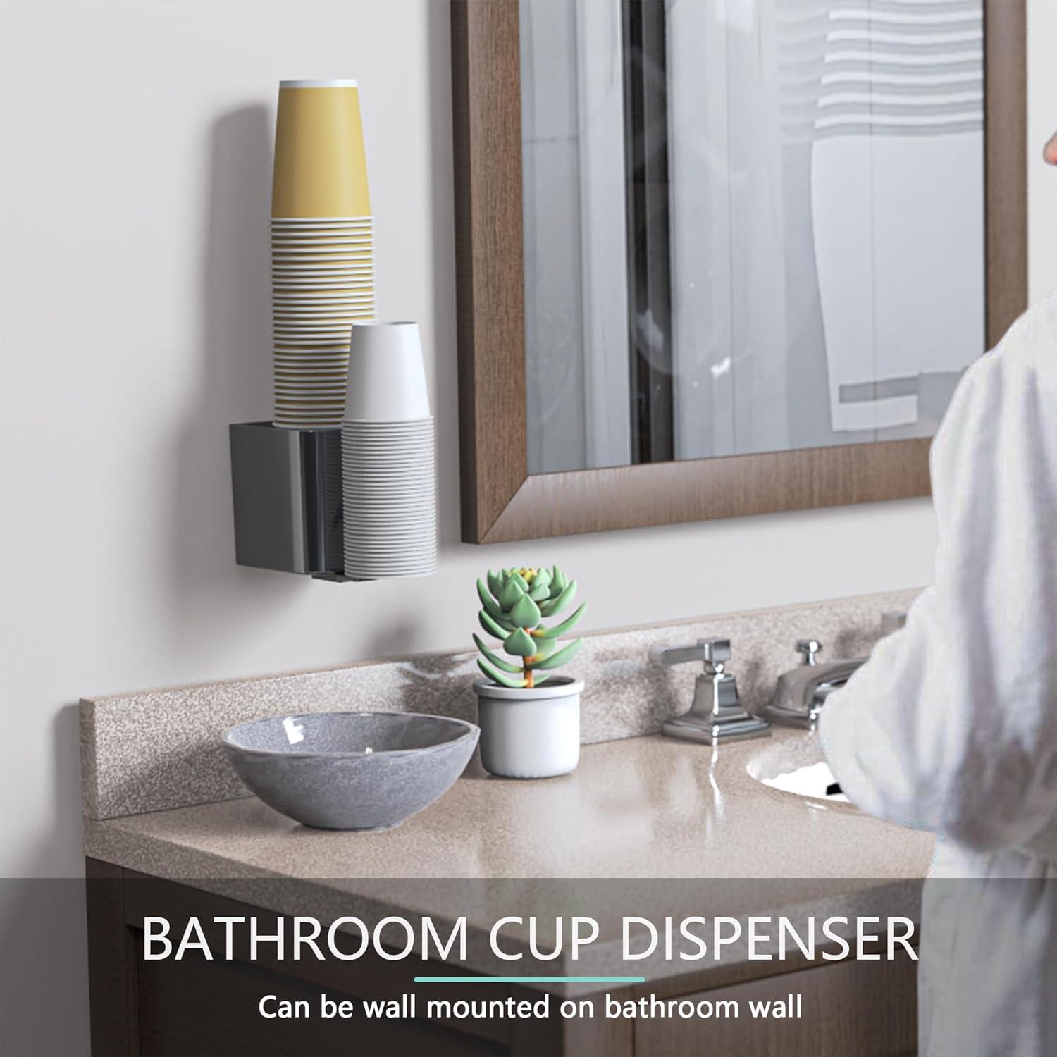 Dispensador de Tazas TOWARDFUN 2 Asientos 59-473 ml Gris