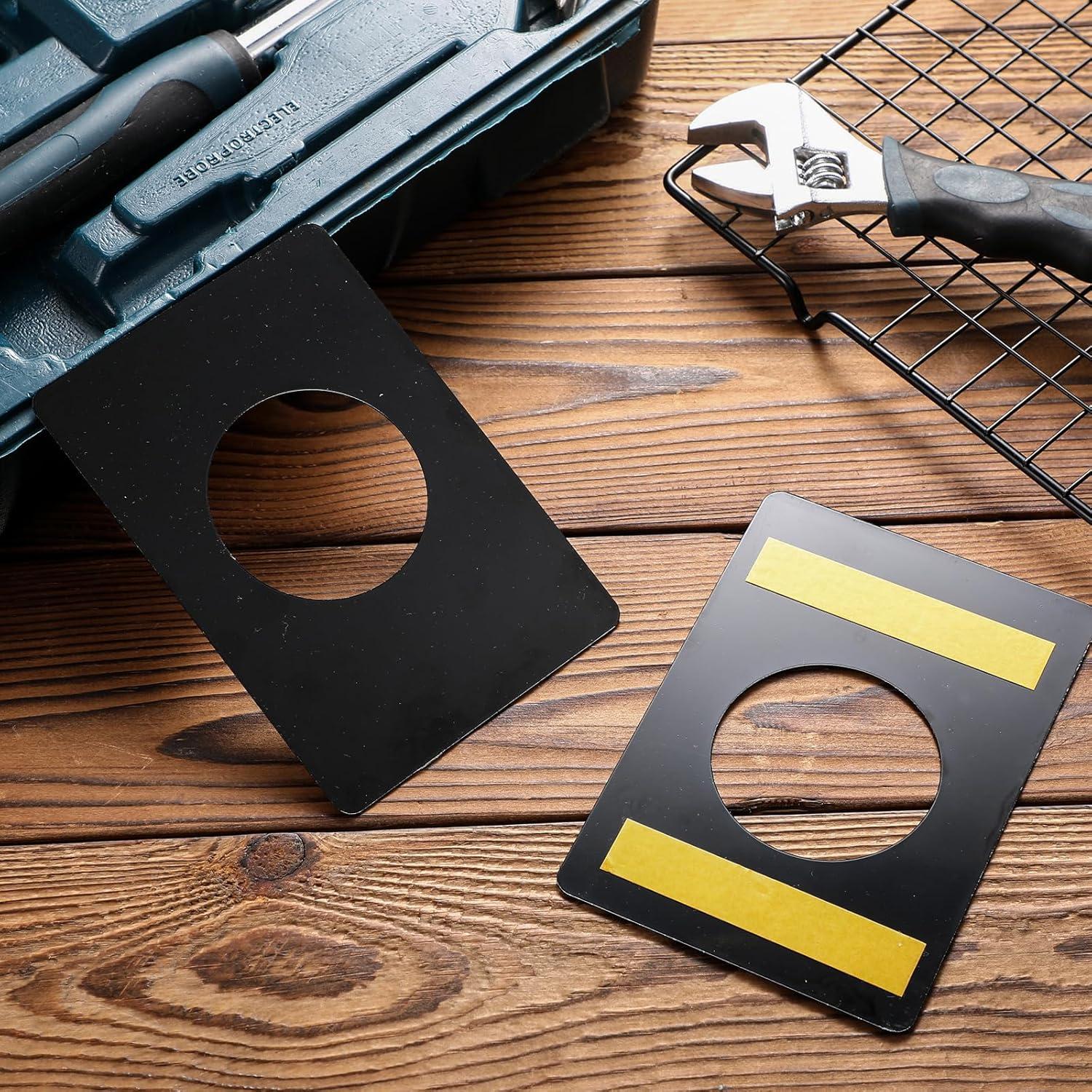 Placa de Refuerzo para Puerta LEIFIDE - Acero Inoxidable Negro