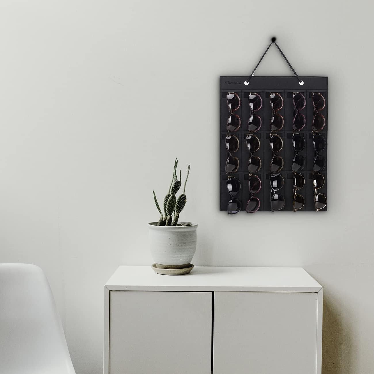 Organizador de Gafas de Sol PACMAXI Montaje en Pared 15 Ranuras