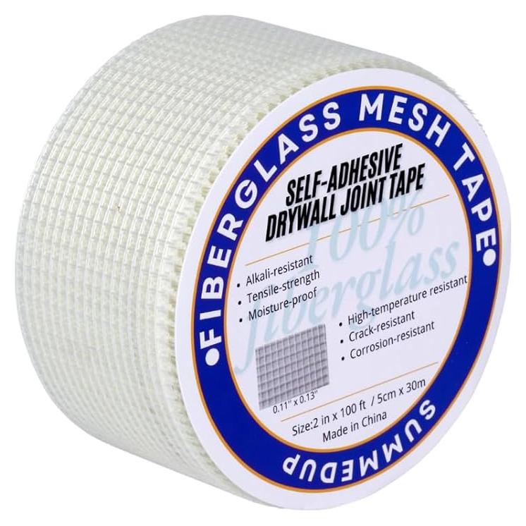 Cinta de Reparación de Drywall Autoadhesiva SummedUp 5cm x 30.48m