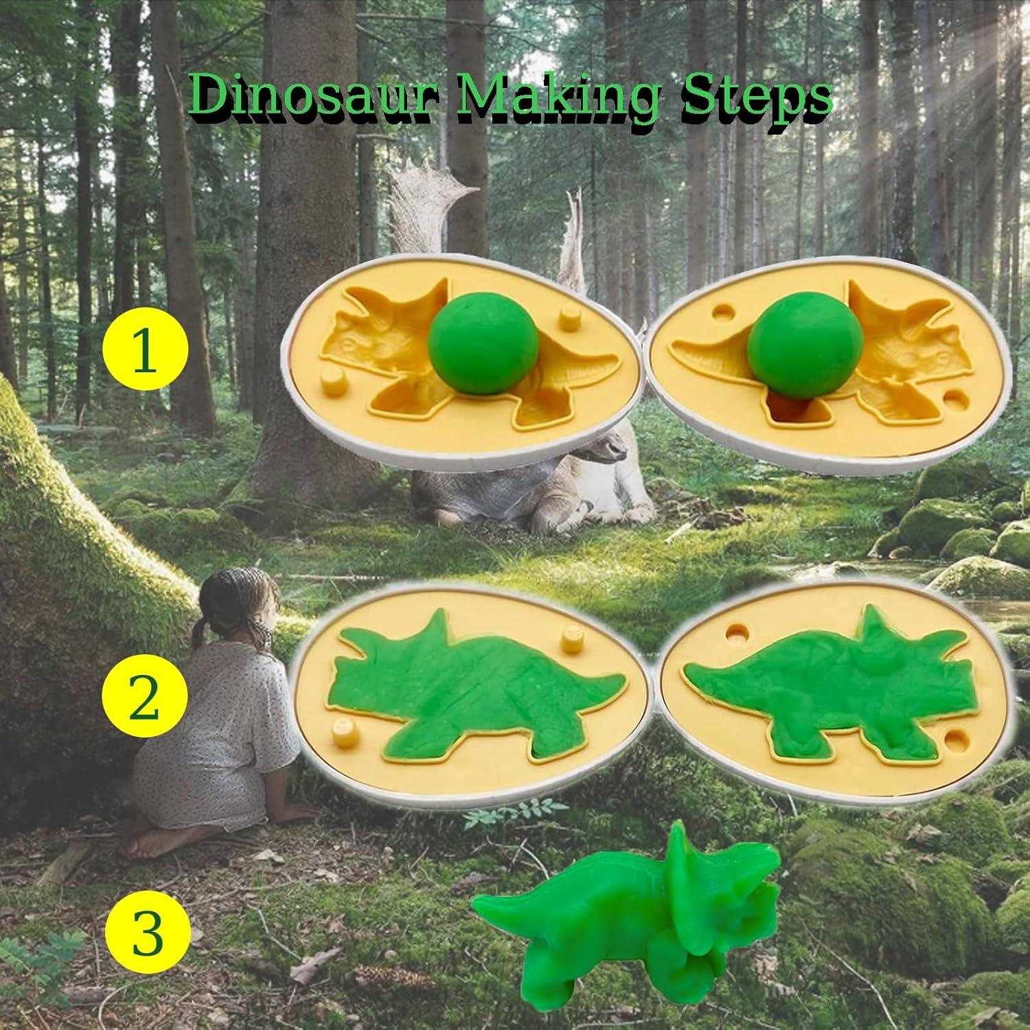 Conjunto de Huevos de Dinosaurio Playdough 5 Moldes 12 Paquetes