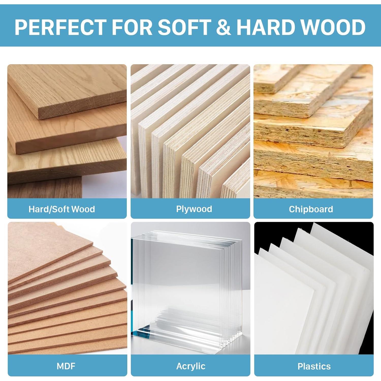 Fresa Recta Doble Filo KEENTECH 3/8" Carburo 3,18 cm