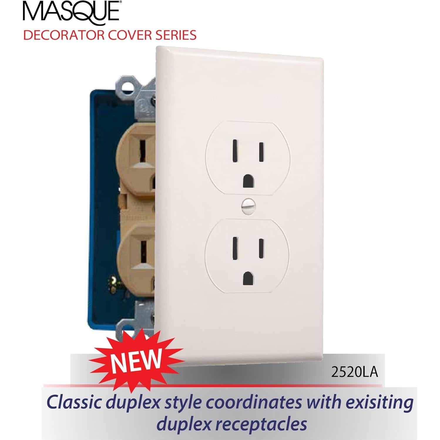 Cubierta de Enchufe Eléctrico Jumbo TayMac 2520LA Almendra Clara