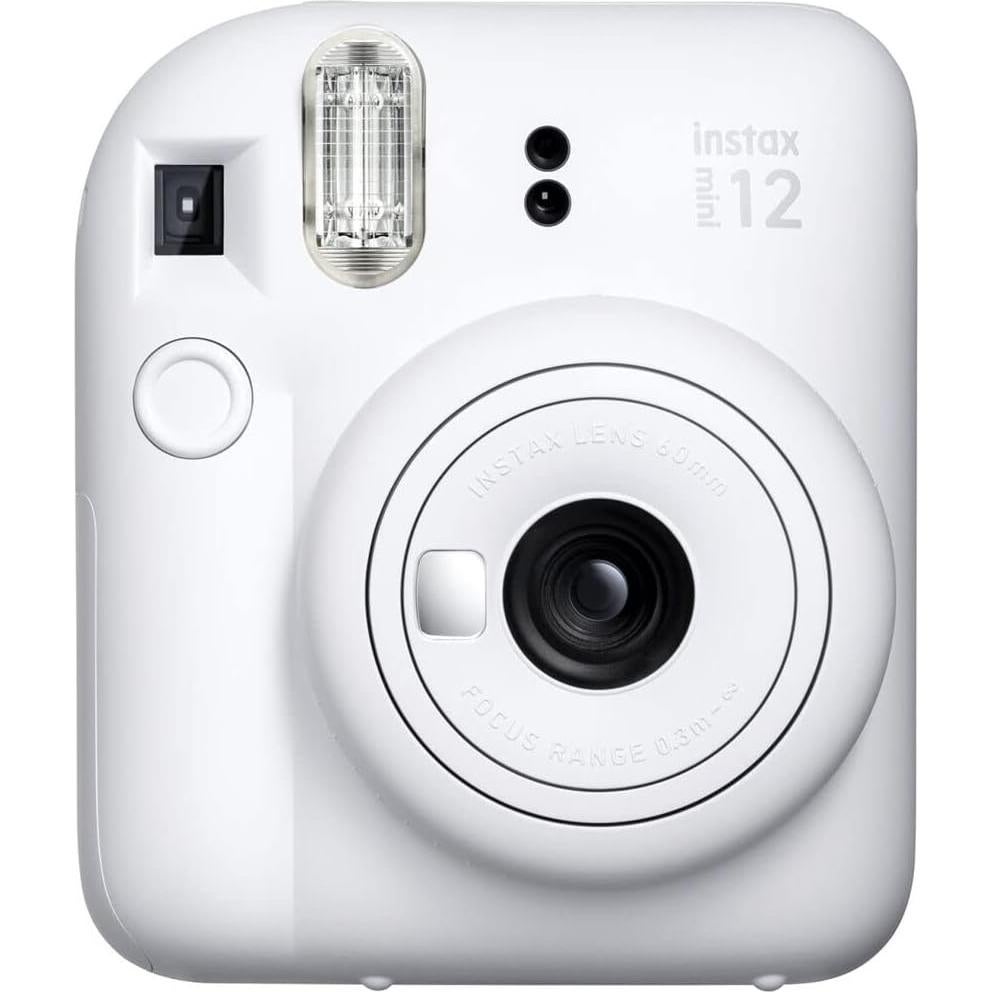 Cámara Instantánea FUJIFILM INSTAX Mini 12 Blanco Arcilla Kit 10 Piezas