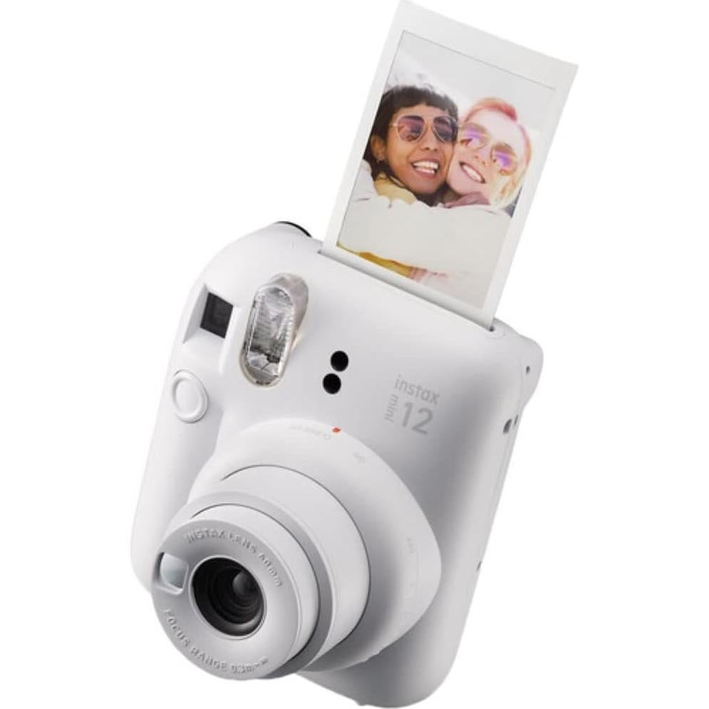 Cámara Instantánea FUJIFILM INSTAX Mini 12 Blanco Arcilla Kit 10 Piezas