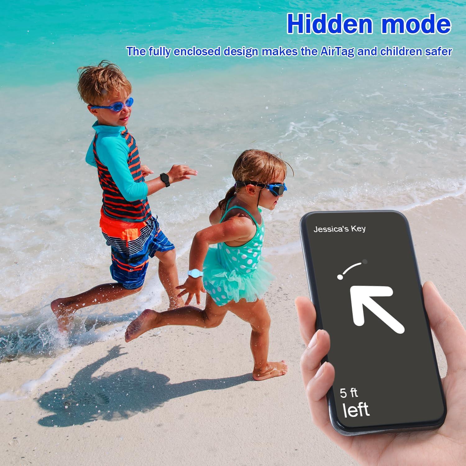 Funda Portátil R-fun para Airtag - Silicona Impermeable [2 Pzs]