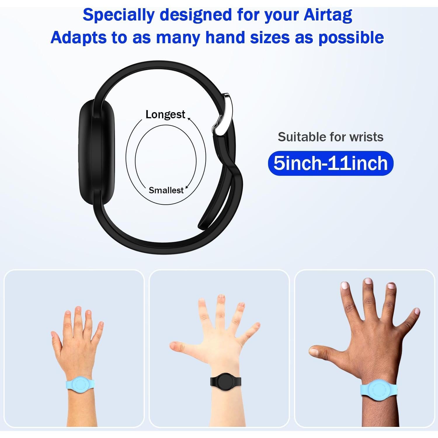 Funda Portátil R-fun para Airtag - Silicona Impermeable [2 Pzs]