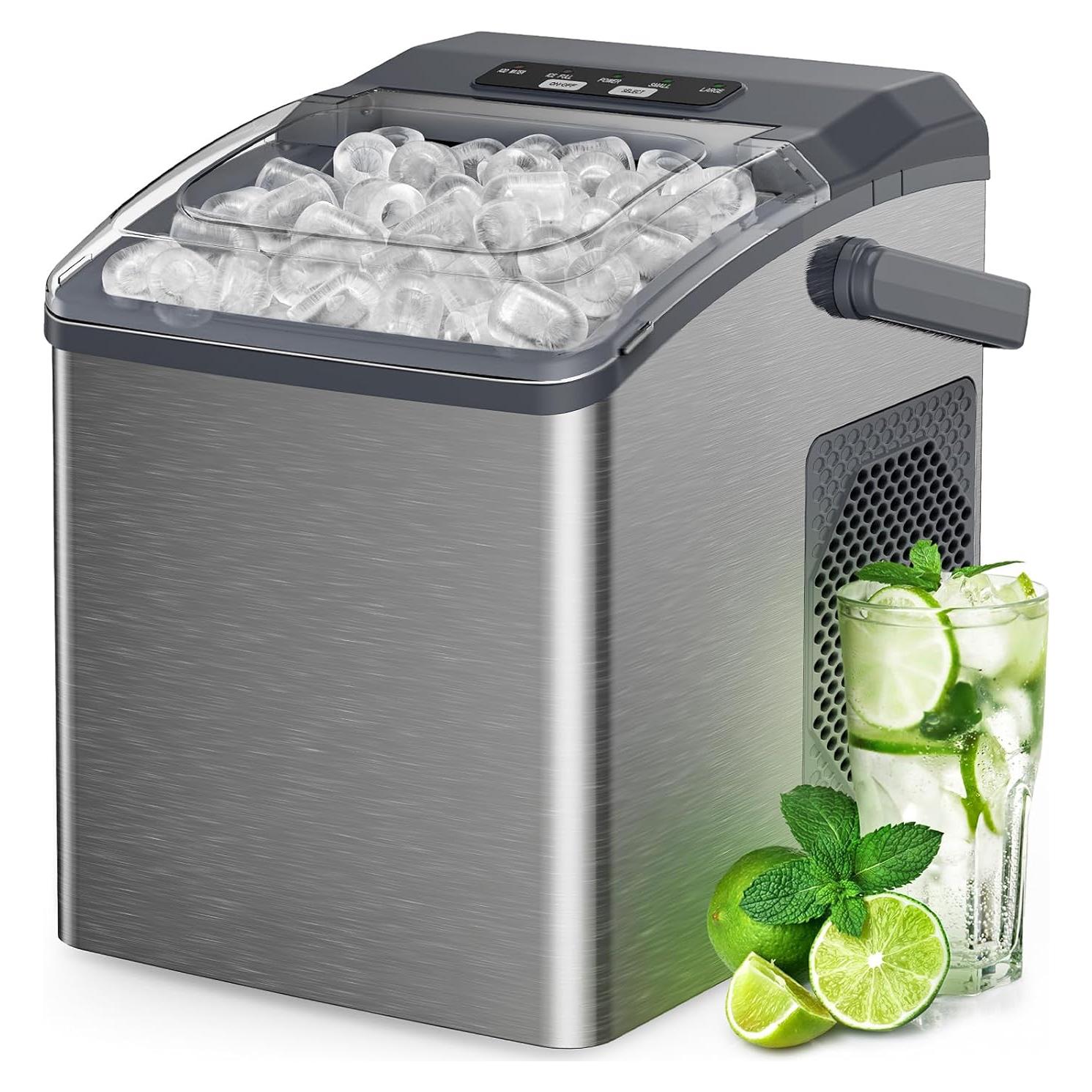 Máquina de Hielo Silonn SLIM27T, 11,79 kg/día, Autolimpiante