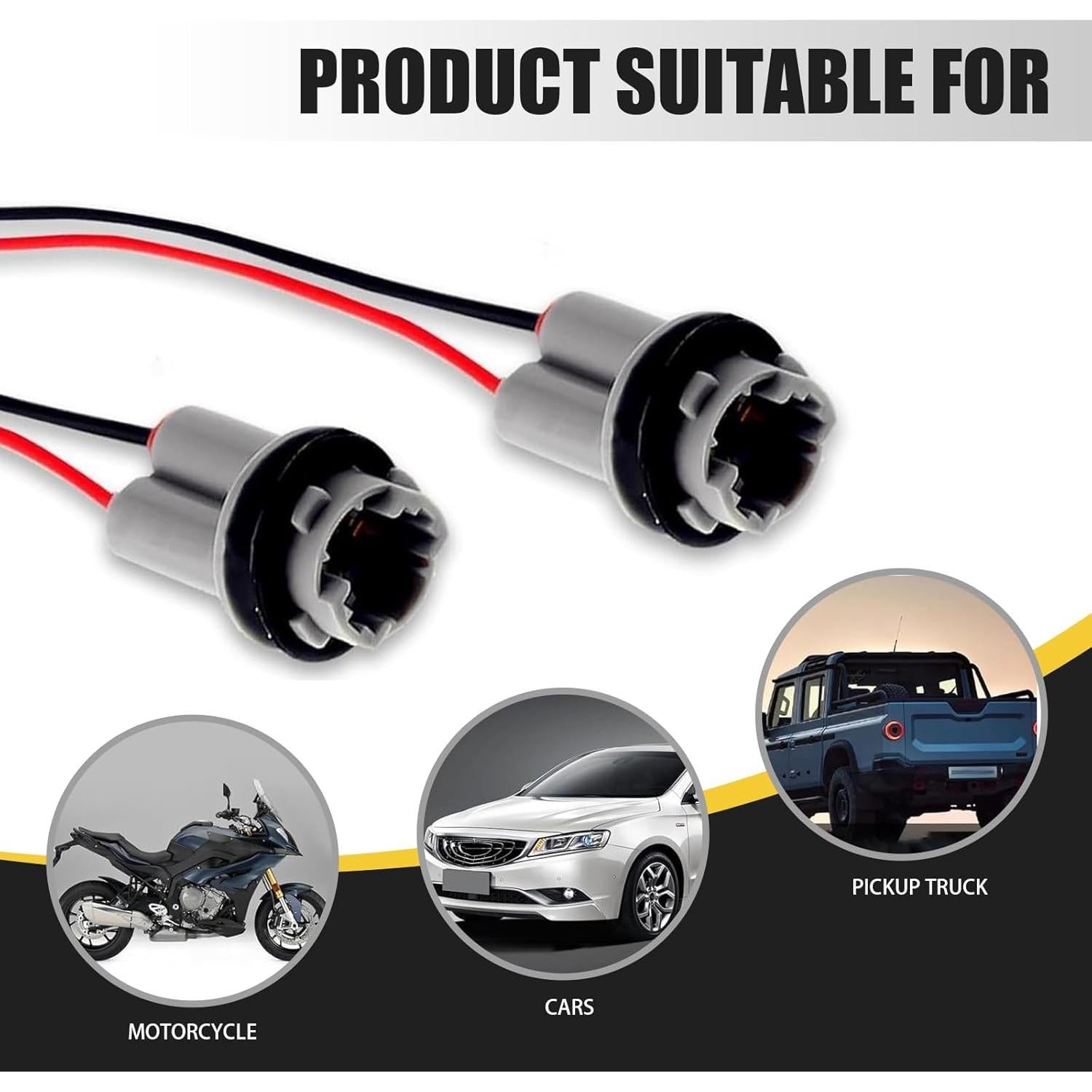 Conector Socket Bombilla T10 T13 T15 Irinidig 2 Pcs Universal