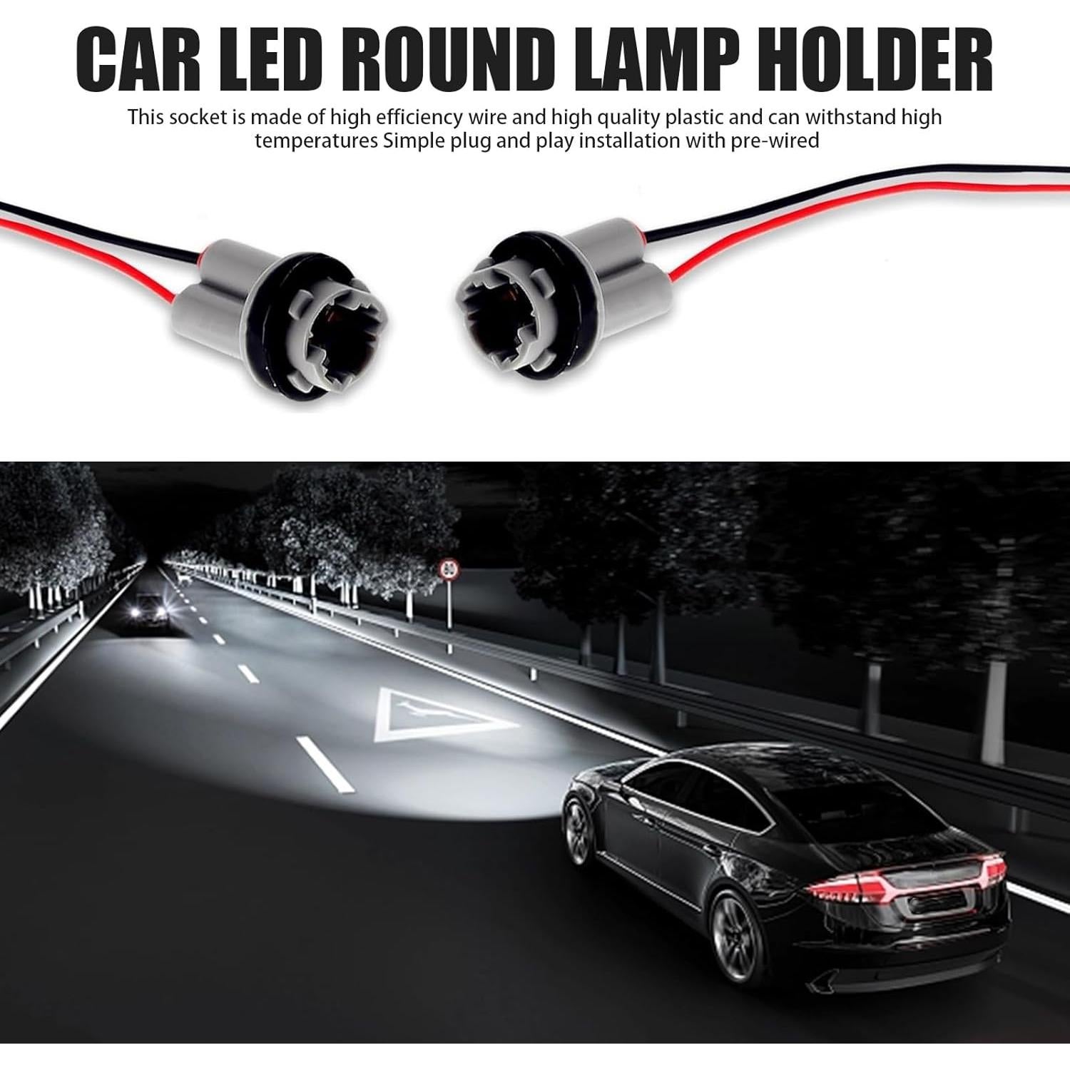 Conector Socket Bombilla T10 T13 T15 Irinidig 2 Pcs Universal