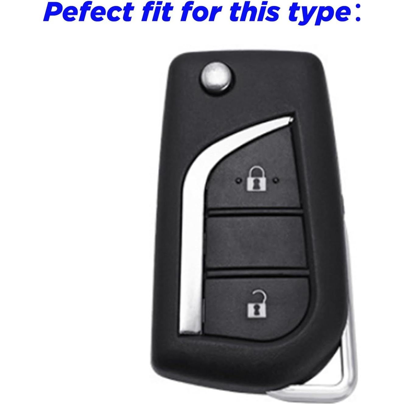 Funda de llavero Toyota Yaris 2011-2023 Silicona 2 botones