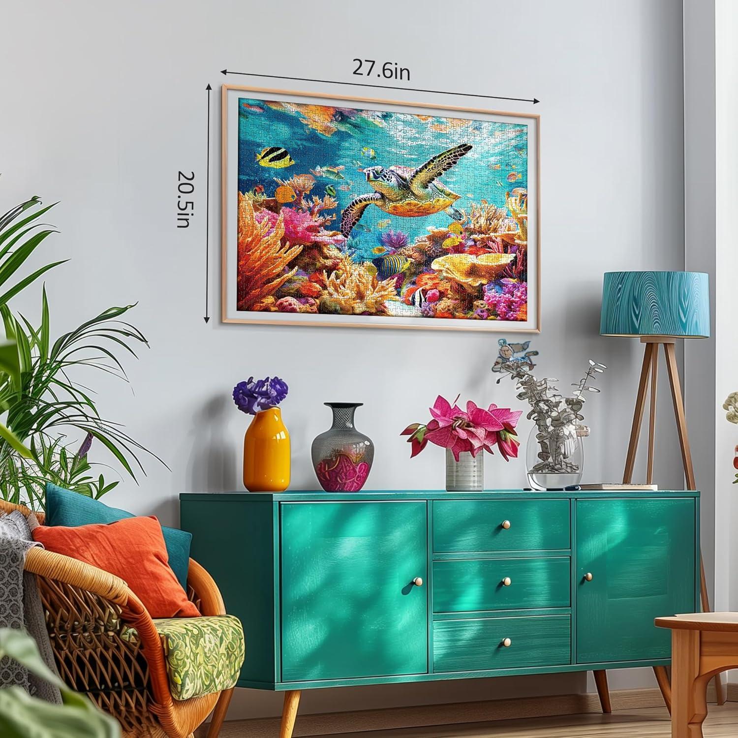 Rompecabezas 1000 Piezas Takfot Tortuga Marina 70x50 cm