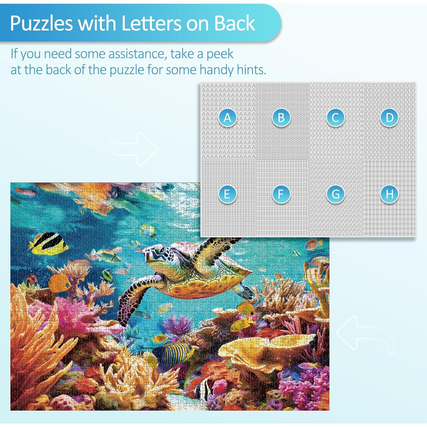 Rompecabezas 1000 Piezas Takfot Tortuga Marina 70x50 cm