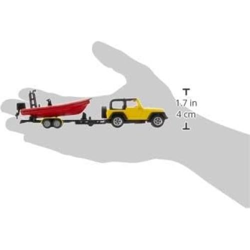 Siku 1658 Jeep con Barco Flotante y Remolque Desmontable