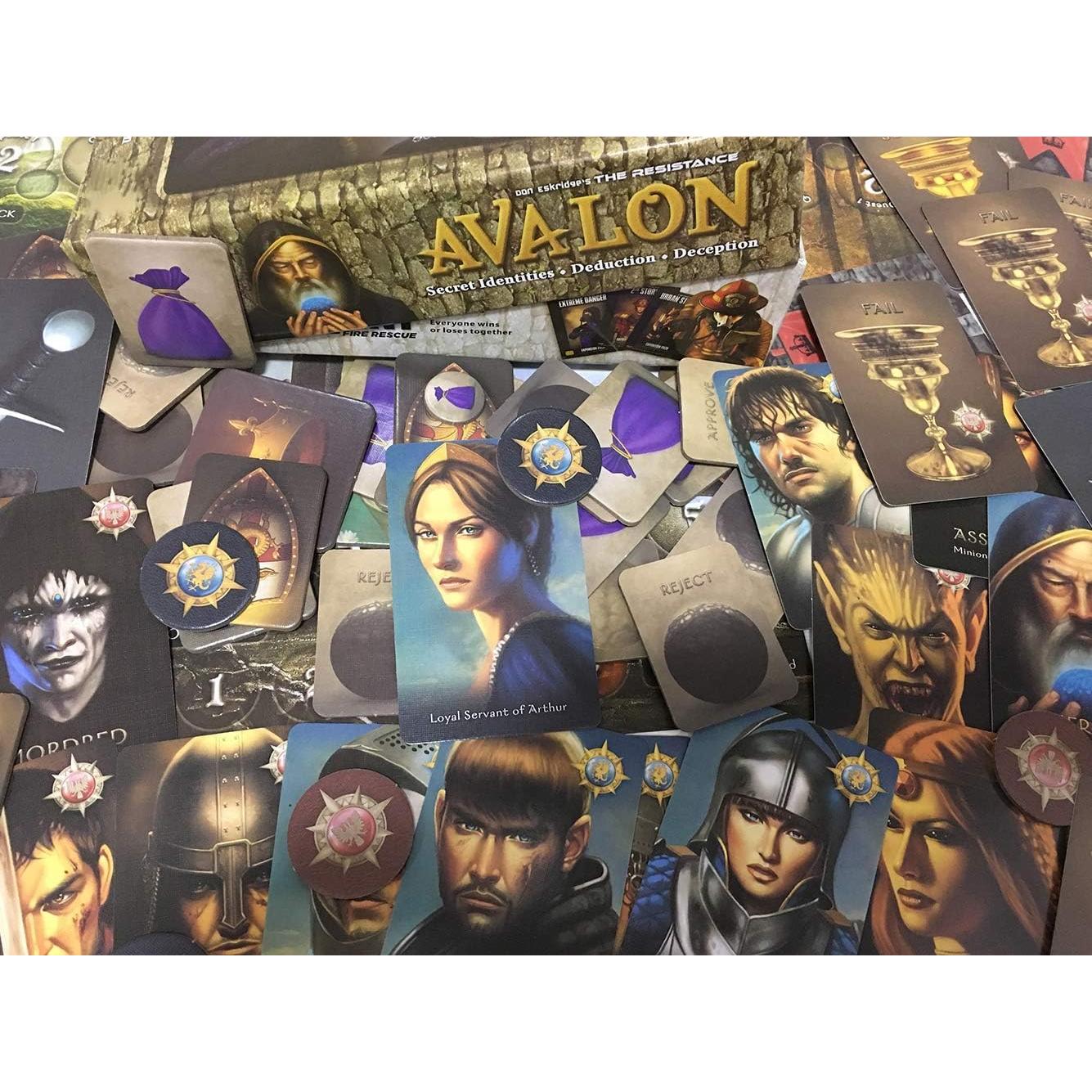 La Resistencia: Avalon Juego de Cartas - Estrategia para 5-10 Jugadores