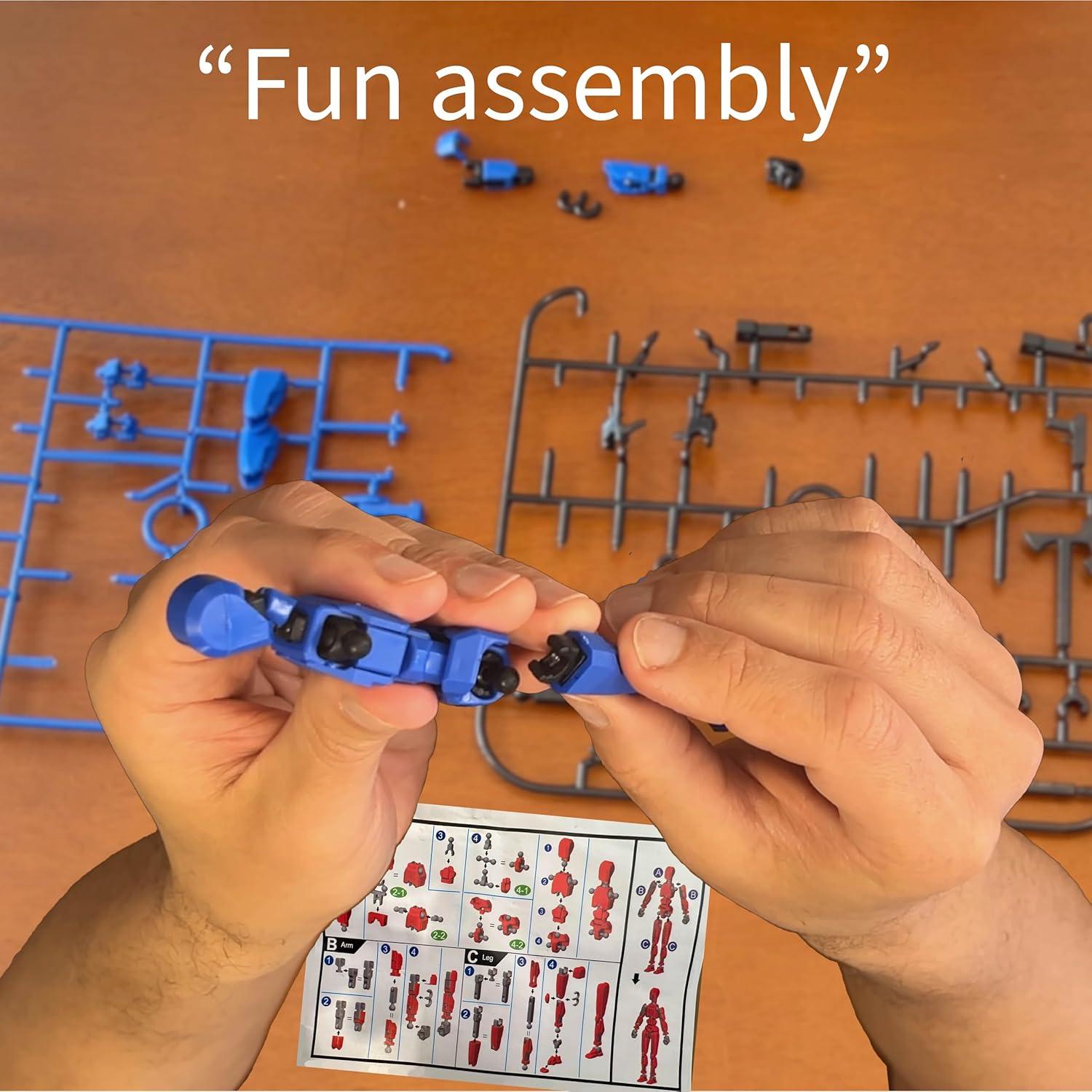 Paquete de 5 Figuras de Robot PMR Toys con Accesorios