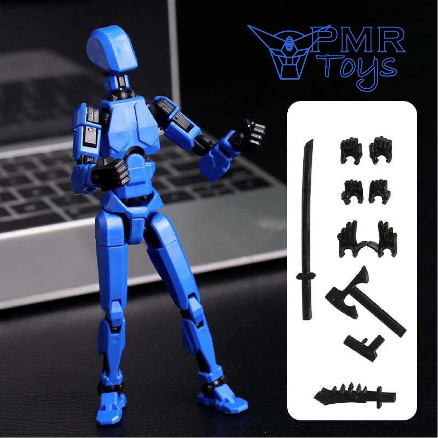 Paquete de 5 Figuras de Robot PMR Toys con Accesorios