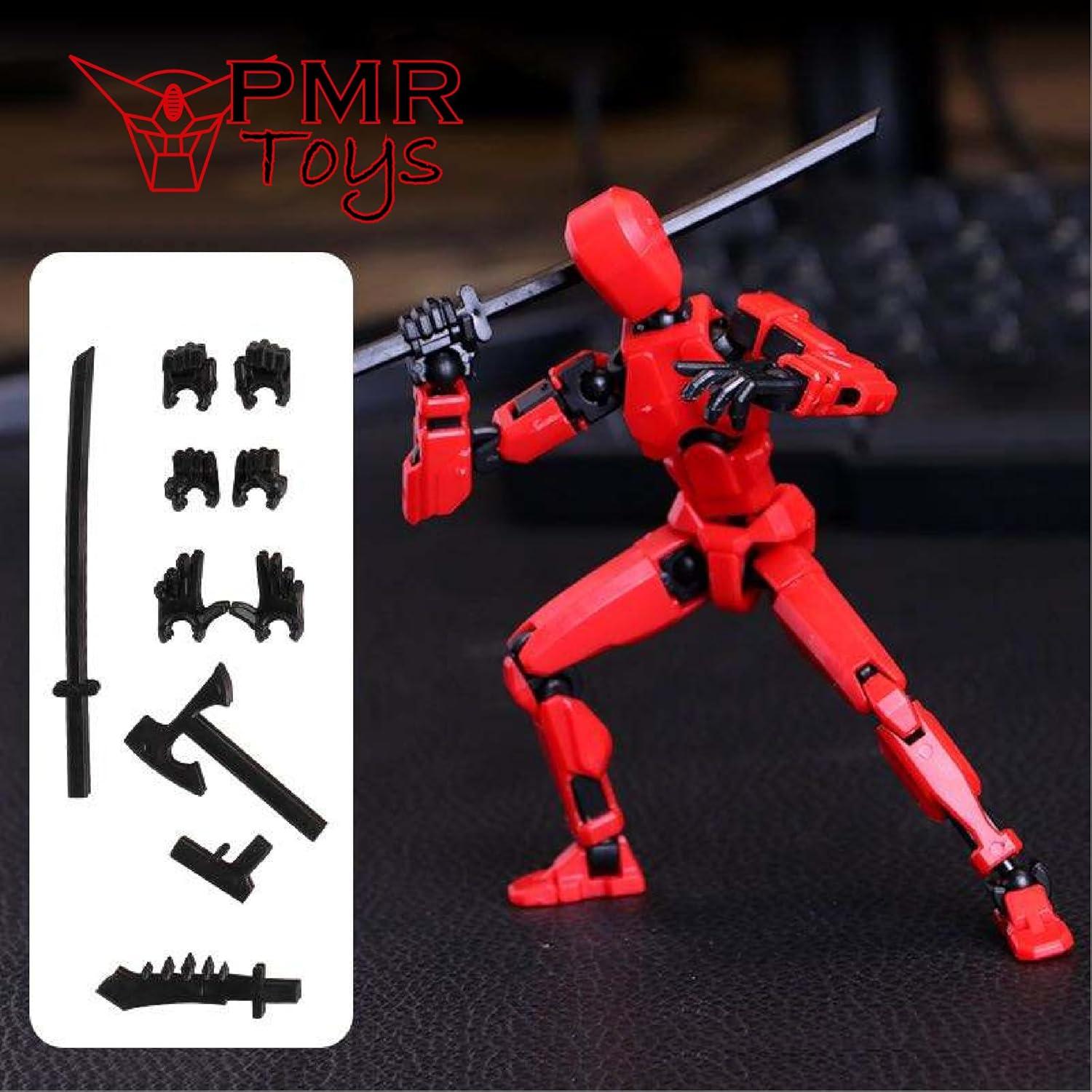 Paquete de 5 Figuras de Robot PMR Toys con Accesorios