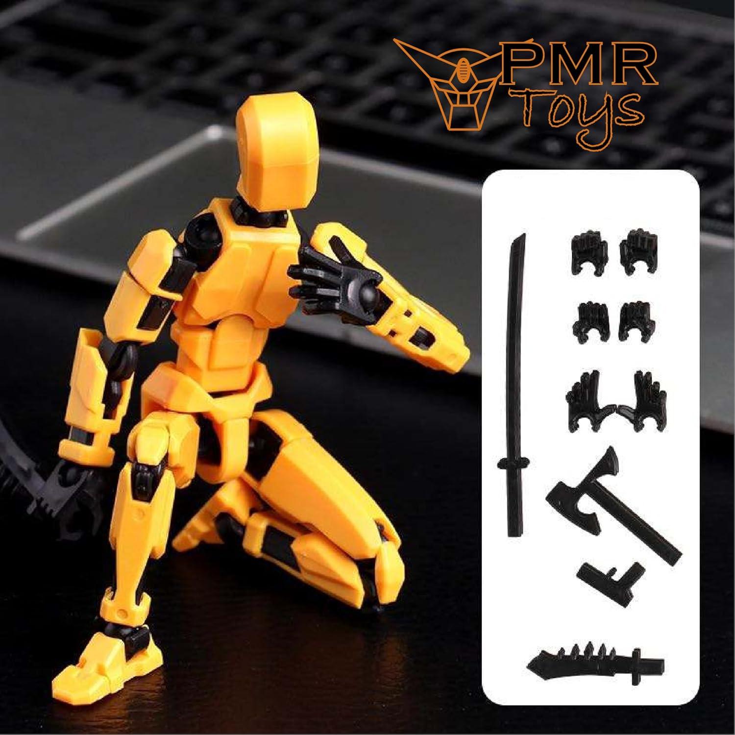 Paquete de 5 Figuras de Robot PMR Toys con Accesorios